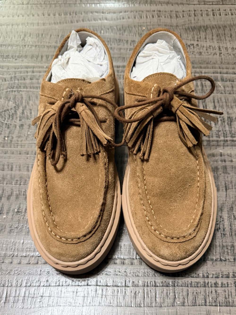 Grenson Womens Sneakers 41 in Tan Snuff Burnished Suede